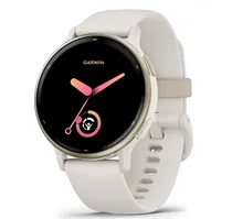 Garmin Relógio Vívoactive 5 Cream Gold Aluminum Bezel 42MM 010-02862-11