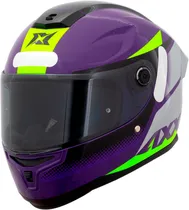 Capacete para Moto Axxis Hummer s Brick C18 - Tamanho XL (61-62) - Gloss Violet