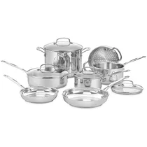 Cuisinart Juego de Olla Acero Inoxidable 11PZS