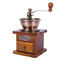 Moedor de Café Manual Triturador de Grãos Madeira c/ Gaveta