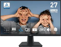 Monitor MSI 27" Pro MP275 Series Full HD 1MS/100HZ HDMI/VGA Preto