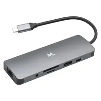 Hub Mtek DS-91TC USB-C 9 Em 1 - Cinza