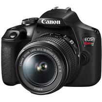 Camera Canon Eos Rebel T7 24.1MP Wi-Fi/NFC com Lente Ef-s 18-55 MM Is II - Preta