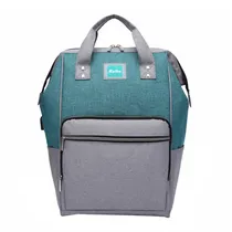 Mochila Kolke KVM-533 Cinza/Verde