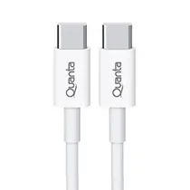 Cabo Quanta QTCTC70 USB-C A USB USB-C Macho 1M - Branco