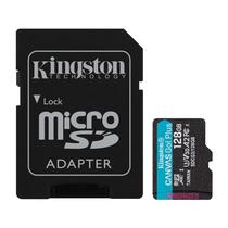 Cartao de Memoria Kingston Canvas Go Plus, 128GB, Micro SD, U3 V30, 170MB/s, SDCG3/128GB