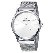 Relógio Analógico Daniel Klein Premium DK11834-3 Masculino, Metal - Prata e Branco