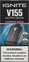 Vape Descartável Ignite V155 Strawberry Banana 15500 Puffs Ultra Slim