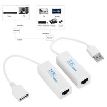 Adap. Extender USB para RJ45 - 200MTS