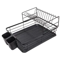 Escorredor Louças Metal 2 Níveis c/Bandeja 22X42X31CM