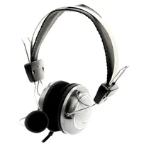 Fone Auditivo Satellite AE-335 com Microfone - Preto Prata