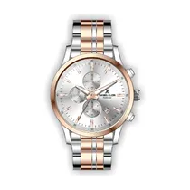 Relógio Analógico Masculino Daniel Klein Exclusive DK.1.12366-6 - Prata e Ouro Rosa