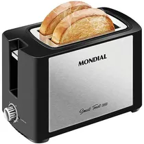 Tostadora Mondial T-13 Smart Toast Inox 220V – Preto/Prata