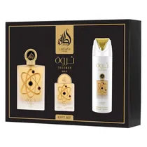 Kit Lattafa Pride Tharwah Gold Gift Set - 3 Em 1 - Eau de Parfum - Unissex - 100ML