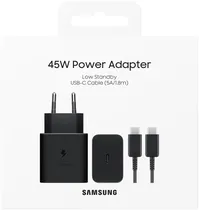 Carregador Samsung USB-C EP-T4511XBEGWW 45W - Black