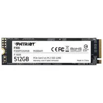 SSD Patriot P300, 512GB, M.2 Nvme, Leitura 1700MB/s, Gravação 1200MB/s, P300P512GM28