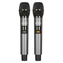 Microfone Sem Fio Xion Xi-Micwduo com 2 Microfones - Preto