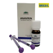 CBD Óleo Canabidiol Cannabidiol Cannabis Sublingual 50MG com 10ML Anavrin Livre de THC Tem Registro Sanitario.