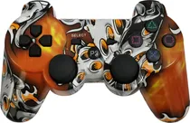 Controle Sem Fio Play Game Doubleshock para PS3 - Caveira de Dado