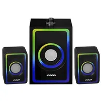 Caixa de Som Satellite AS-92010B Gaming RGB / Bluetooth / USB / Aux - Preto