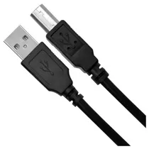 Cabo USB p/ Impresora 5M 2.0 c/Filtro Microfins Preto
