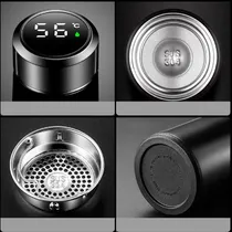 Garrafa Térmica com Termometro Digital 500ML / Preto