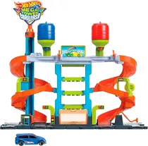Hotwheels City Mega Tower Car Wash Mattel - HDP05