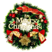 Coroa de Natal 38CM - "Merry Christmas"