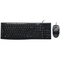 Kit Teclado + Mouse Logitech MK200 920-002716 Espanhol - Black