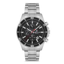 Relogio Analogico Masculino Daniel Klein DK.1.12737-2 Exclusive Gents / Pulseira de Aco Inoxidavel - Prata/Preto