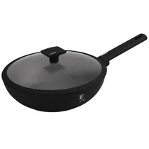 Wok Berlinger Haus Antiaderente com Tampa Preta 28CM