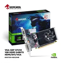 Placa de Video Keepdata 1GB Nvidia Geforce GT210 GDDR3 KDGT210-1GD3 64BITS HDMI, DVI, VGA(D-Sub)