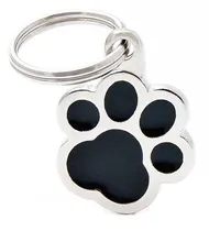 Medalha de Identificação Myfamily Classic Pé MF41BLACK - Preto