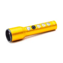 Lanterna Tática Luo LU-171 5W + 3 Cob, Recarregável, USB - Prata