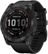 Relogio GPS Garmin Fenix 7X Sapphire Solar 010-02541-25 - Preto Titanio