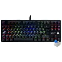 Teclado Gamer Mecânico Satellite GK-502 USB / RGB / Espanhol - Preto