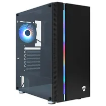 Gabinete Gamer Satellite e-ATX 2100K - com Fan RGB - 1 Cooler - Preto