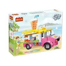 Cogo Bloques Cogo Girls Juice Van 189PCS Plastico 6+ Años Multicolor