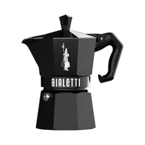 Cafetera Italiana Bialetti Moka Exclusive 9065 3 Tazas 130ML Negro