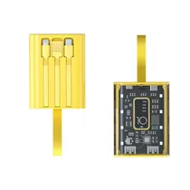 Carregador Portatil Powerbank Luo LU-6057 / 10800MAH / USB-C / Lightning / USB-A - Amarelo