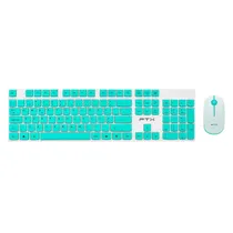 Kit Teclado e Mouse FTX GK600 Wireless Português - Verde