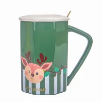 Caneca de Porcelana Natalina Papai Noel Xícara Café