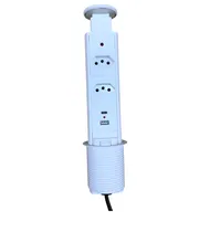 Torre de Tomada Manual 2TOMADAS+2USB Branca