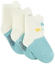 Meias para Bebês Orchestra ANAO8V-Ecr - Masculina (3 Pares)
