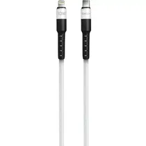 Cabo USB-C para Lightning Foxbox Round Pro 30 W - Branco 1,25 Metros