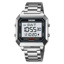 Relógio Masculino Digital Skmei 2149 Si Prata