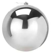 Bola Natalina Decorativa 15 CM Prateada