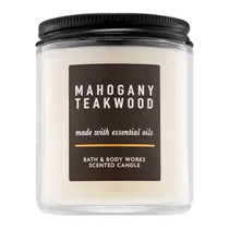 Vela Aromática Bath & Body Works Mahogany Teakwood 198G