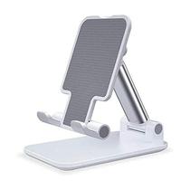 Suporte de Celular para Mesa Desktop Phone Stand - Branco/Cinza