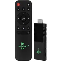 Media Player TV Stick Peining Plus 5G / 32GB / 128GB / 8K / Ultra HD / 1080P / Wifi / Android 15.0 - Preto